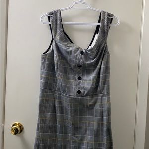 Ricki’s plaid off the shoulder dress